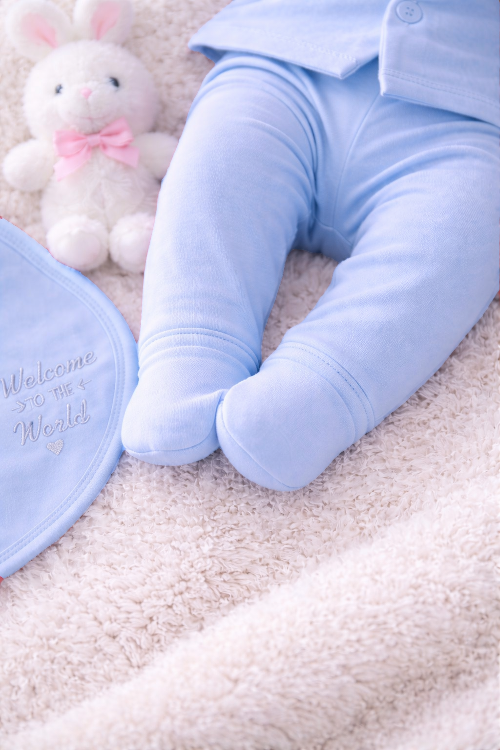 light blue Newborn Baby Baba Babies Cuddle Set 5 pcs