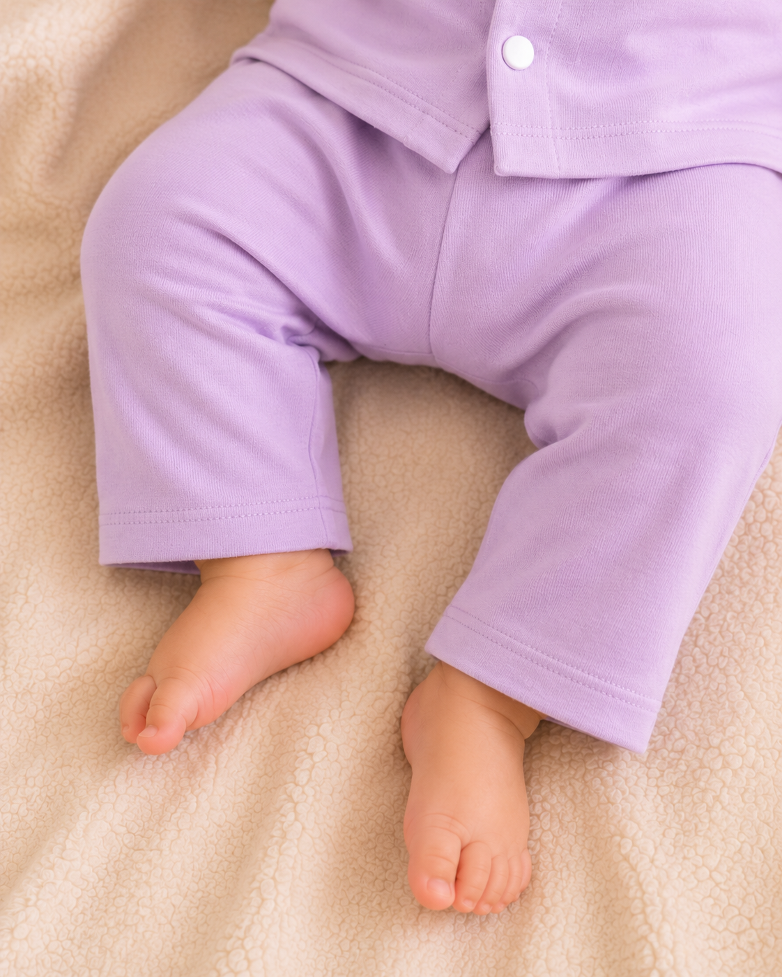 Light Purple Newborn Baby Baba Babies Cuddle Set 3 pcs