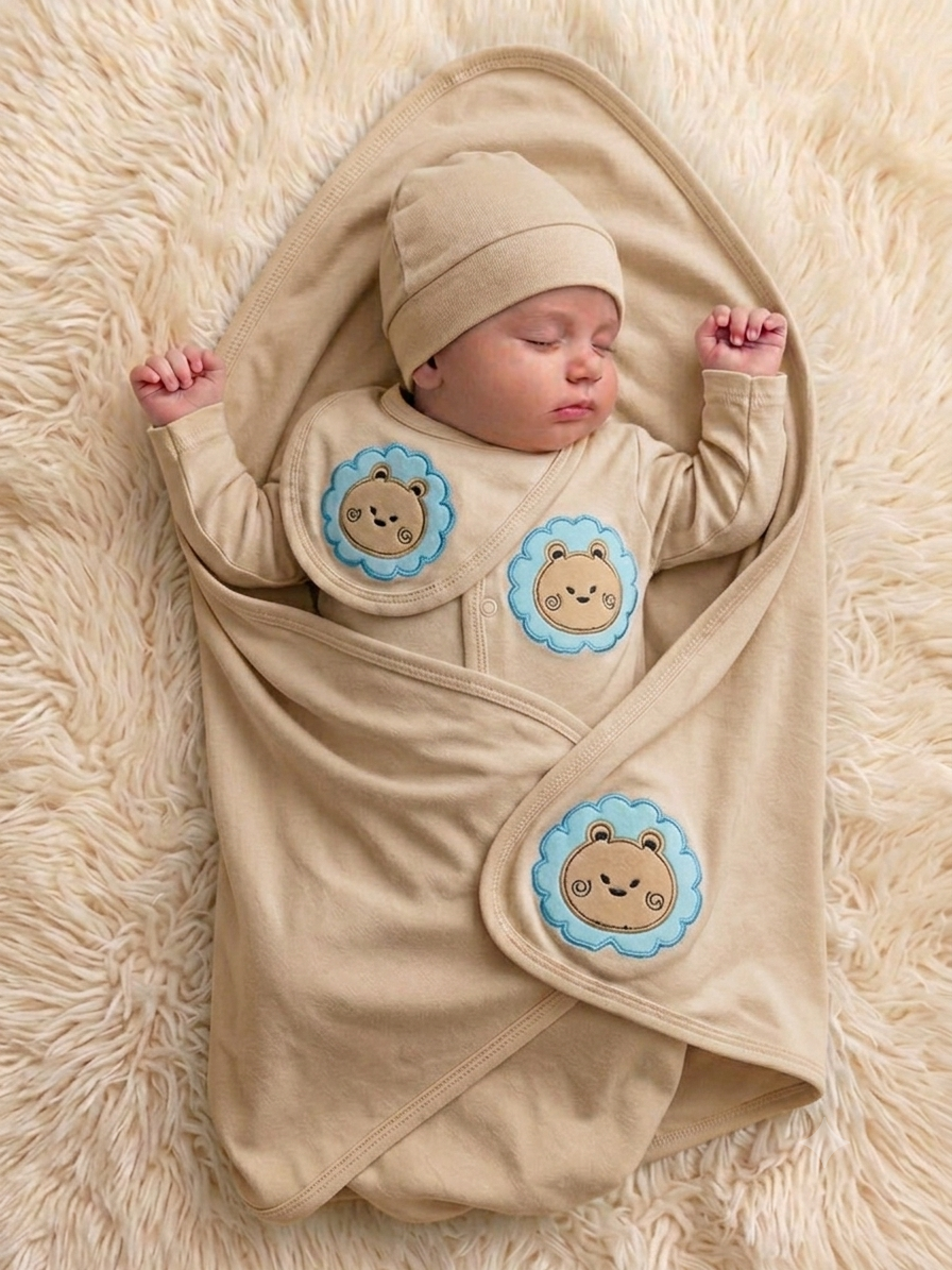 Newborn Premium (Fawn) Baby Baba Babies Cuddle Set 5 pcs