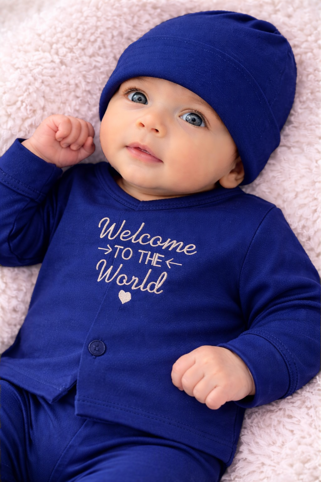 Navy blue Newborn Baby Baba Babies Cuddle Set 5 pcs
