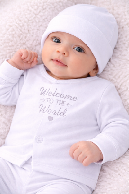 White Newborn Baby Baba Babies Cuddle Set 5 pcs