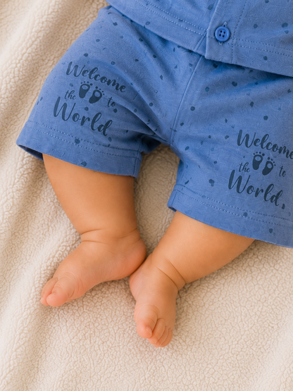 Blue Newborn Baby Baba Babies Cuddle Set 3 pcs