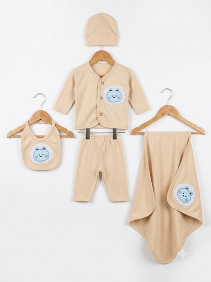 Newborn Premium (Fawn) Baby Baba Babies Cuddle Set 5 pcs