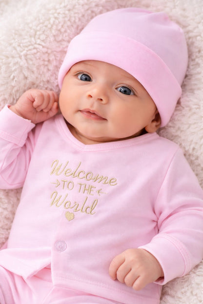 Baby Pink Newborn Baby Baba Babies Cuddle Set 5 pcs