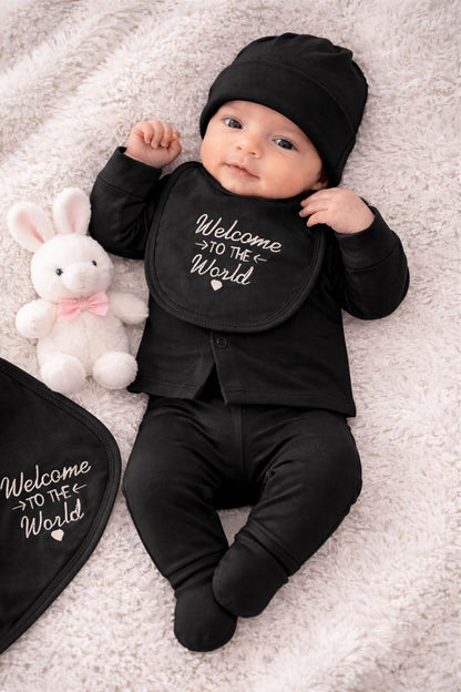 Black Newborn Baby Baba Babies Cuddle Set 5 pcs