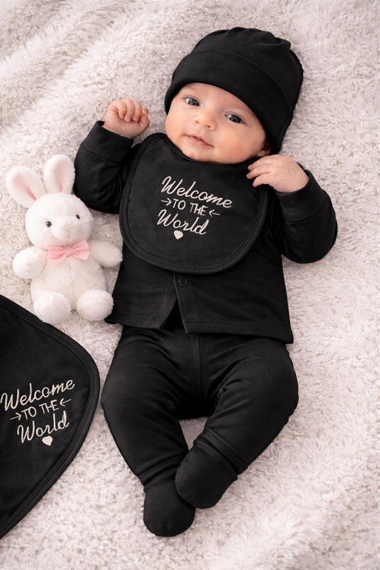 Black Newborn Baby Baba Babies Cuddle Set 5 pcs