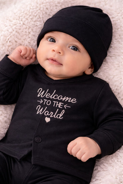 Black Newborn Baby Baba Babies Cuddle Set 5 pcs