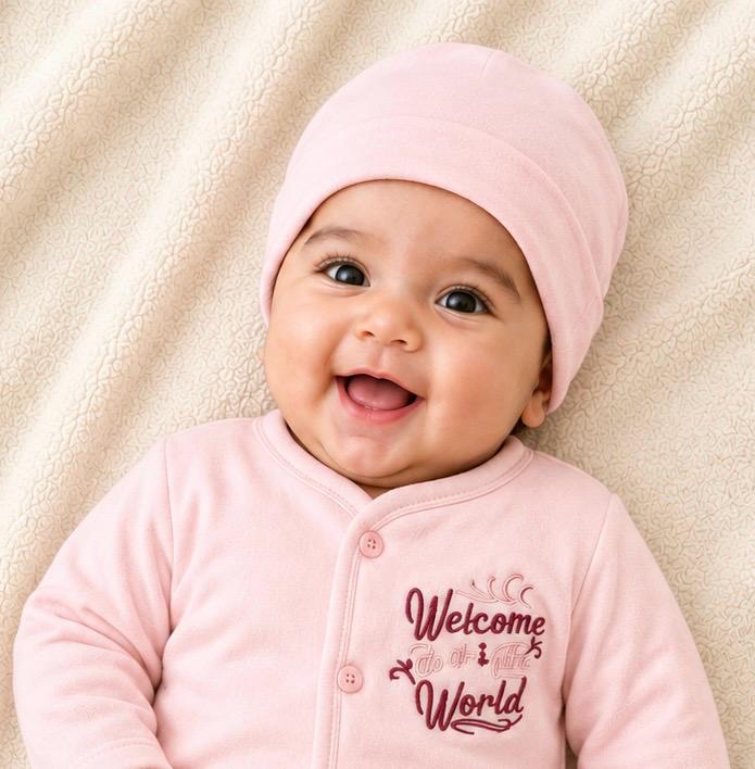 Baby Pink Newborn Baby Baba Babies Cuddle Set 3 pcs