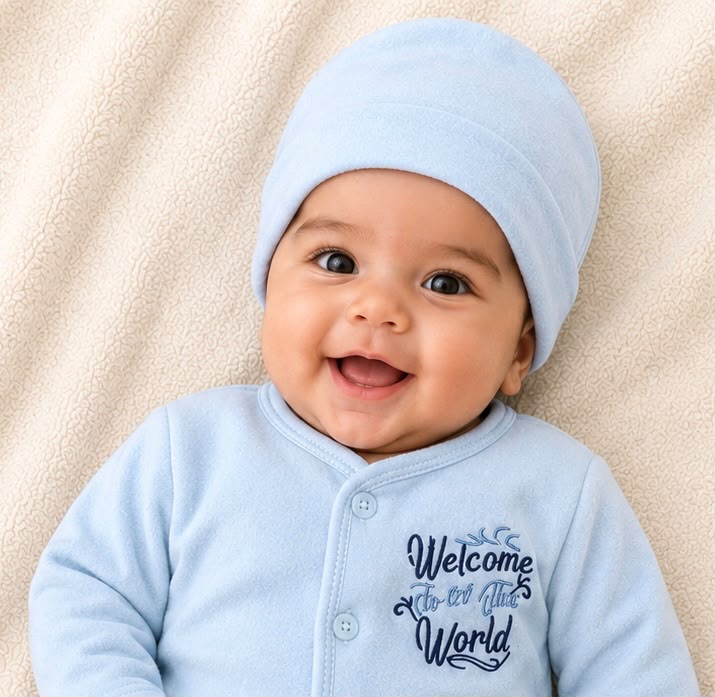Light Blue Newborn Baby Baba Babies Cuddle Set 3 pcs