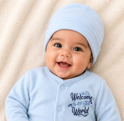 Light Blue Newborn Baby Baba Babies Cuddle Set 3 pcs